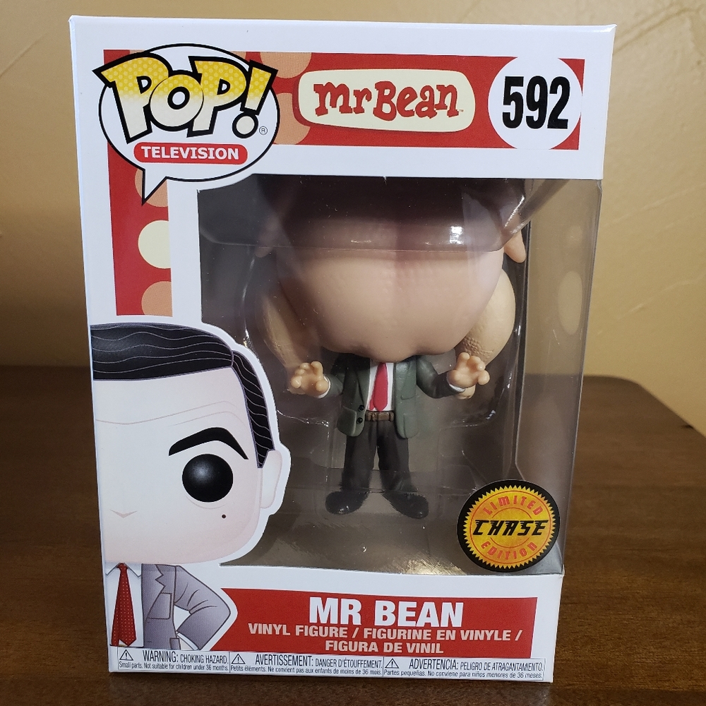 NIB Collectible Funko POP! Television Mr Bean 592 Mr Bean Limited Chase Edition